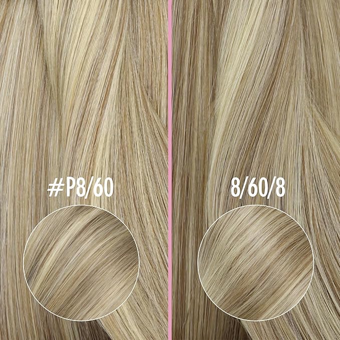 YoungSee Nano Ring Hair Extensions Highlight Light Brown Nano Bead Hair Extensions Real Human Hair Light Brown Highlight Platinum Blonde Nano-tip Hair Extension Smooth Texture 22inch 50s 50g