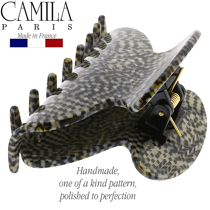 Camila Paris CP3059 French Hair Clip for Women, Opera, for Thick Hair for Long Curly Wavy Hair, Girls Hair Claw Clips Jaw, Styling Hair Accessories for Women, Strong Hold No Slip Grip, Made in France