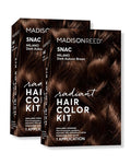 Madison Reed Radiant Hair Color Kit - 5NAC Dark Chocolate Brown with Copper-Auburn Undertones (Milano Brown), Dimensional Gray Hair Blending Permanent Hair Dye, PPD-Free & Ammonia-Free, 2 Pack