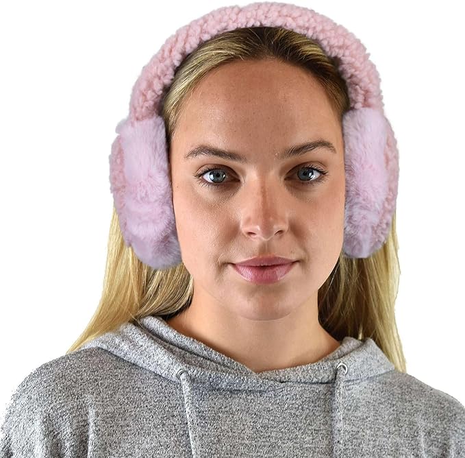 C.C Soft Winter Warm Adjustable Headband Ear Warmer Earmuffs