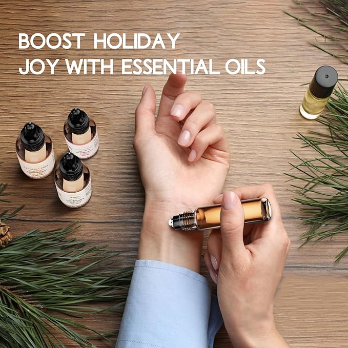 100% Pure Manuka Essential Oil 0.34 Fl Oz, Therapeutic Grade Manuka Oil in Amber Glass Bottle with Dropper for Diffuser Massage Skin Care
