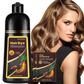 Instant Blonde Brown Hair Dye Shampoo for Vibrant Hair Color, Natural Herbal Hair Color Shampoo Hair Dye, 3 in 1 Coloring & Care Formula Lasts 3-4 Weeks, Easy & Quick to Use for Women Men, 500ML