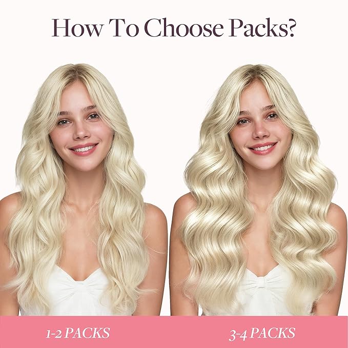 GOO GOO Tape in Hair Extensions Human Hair, 60A Platinum Blonde, 18inch 50g 20pcs, Skin Weft Seamless Invisible, Silky Straight with Thick Ends, Remy Human Hair