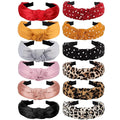 VELSCRUN Headbands for Women 12 Pack Head Bands Womens Hair Knotted Headband for Women Knot Head Bands Womens Hairbands Elastic Turban Boho Bandeau Hair Fashion Headbands for Washing Face