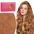 WENNALIFE Invisi Edge & Classic Tape in Hair Extensions Human Hair, 14 Inch 100g 40pcs(20pcs Invisi Edge & 20pcs Classic) Auburn Ginger Invisible Luxury Remy Hair Natural Seamless Injected Tape Ins