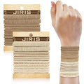 JIIRS 20PCS Boho Hair Ties,Elastic Bracelets,Elastic Hair Ties, Hair Bands For Ponytails,Ponytail Holder for Thick or Thin Hair,Boho Hair Bracelets No-Damage For Daily Life, Sport, Working(Set4)