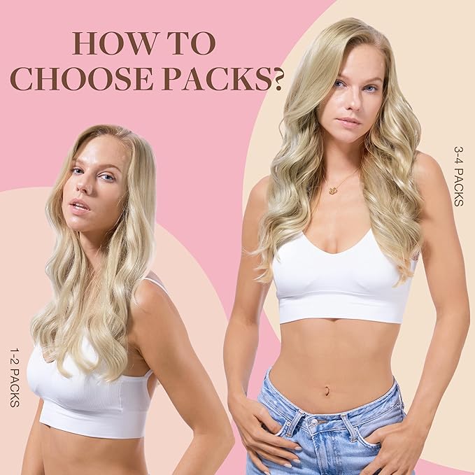 GOO GOO Tape in Hair Extensions Human Hair, 17A/60A Ash Blonde Highlighted Platinum Blonde, 10inch 60g 40pcs, Skin Weft Seamless Invisible, Silky Straight with Thick Ends, Remy Human Hair