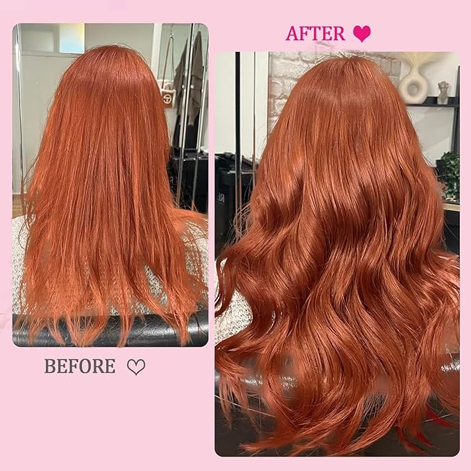 Copper Kinky Straight Clip in Hair Extensions Real Human Hair 110g 8pcs 18clips Human Hair Clip ins Double Weft Brazilian Clip Ins Human Hair for Women (#350 18inch)