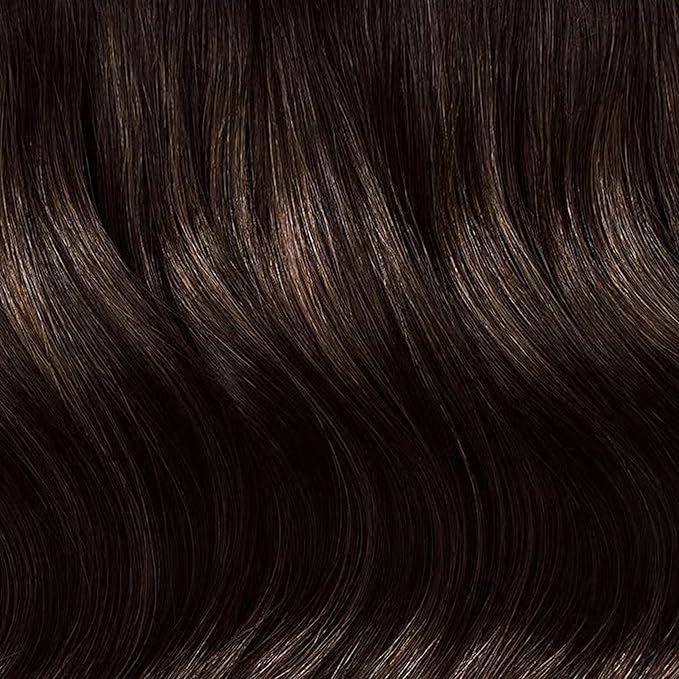 Luxy 100% Remy Human Hair – Halo Clip-In Hair Extensions –Natural Looking Volume & Length - One-Piece - Easy 5-Min Application 180 grams 20" Dimensional Rooted Espresso Brown