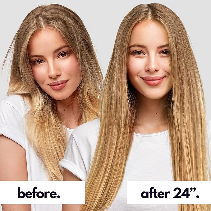 Irresistible Me Real Human Hair Extensions Clip Ins – 100% Human Hair Clip In Extensions for Length & Volume – Invisible Extension – Heat Resistant & Dyeable – Blonde Balayage, 20 Inches
