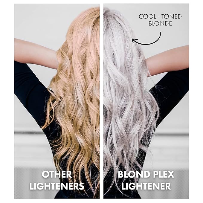 Hair Bar NYC Blond Plex 10X Lightener + 30 Volume Violet Developer Kit – Dust-Free Charcoal Bleach Powder (50g / 1.76 oz) + Anti-Brass Developer (120 ml / 4.06 fl oz) – Bond-Building Formula