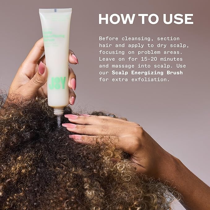 JooY Scalp Serum Duo | Soothing + Resurfacing Serum | Sensitive Scalp Relief + Pre-Cleanse Exfoliation | Niacinamide, Apple Cider Vinegar, Tea Tree, Salicylic Acid & Fermented Superfoods