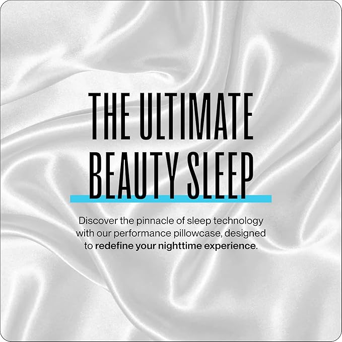 Dream Recovery Performance Silk Pillow Case with Zipper - 100% Silver Mulberry Silk Pillowcase for Hair and Skin - Naturally Cooling and Moisturizing - Standard Size - Bone