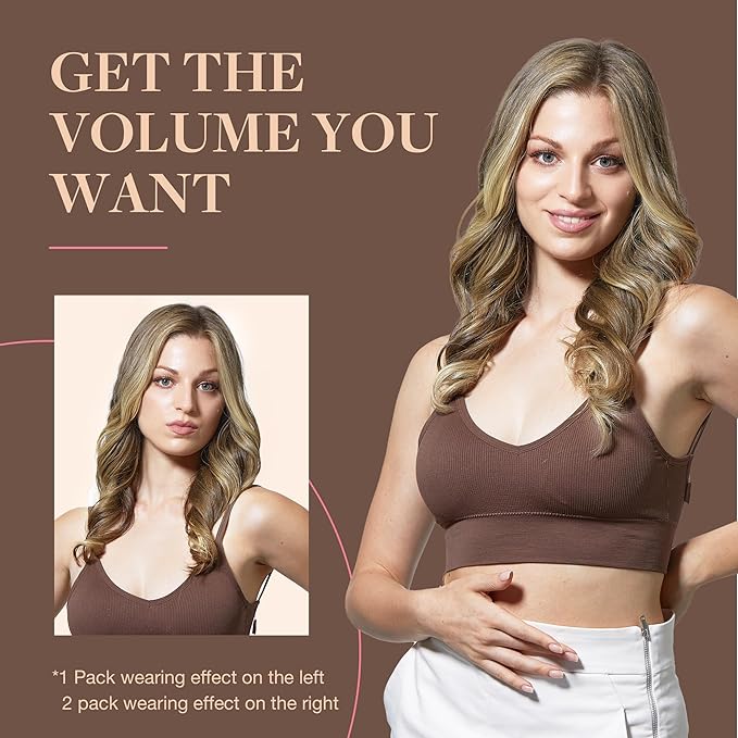 GOO GOO Clip in Hair Extensions Real Human Hair, Remy Human Hair Extensions Clip ins for Women, Natural Human Hair, 16inch 120g 7Pcs, 5A/90/16F Bahamian Balayage