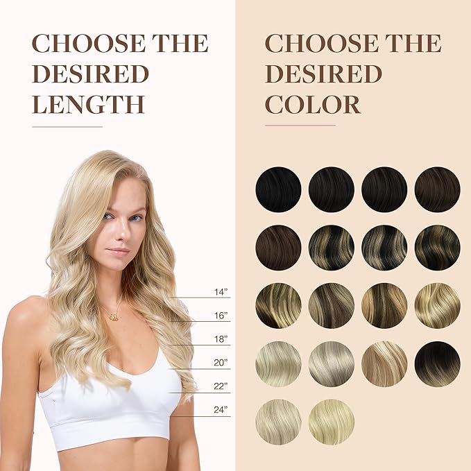 GOO GOO Clip in Hair Extensions Real Human Hair, Remy Human Hair Extensions Clip ins for Women, Natural Human Hair, 18inch 130g 7Pcs, Ash Blonde to Platinum Blonde Balayage