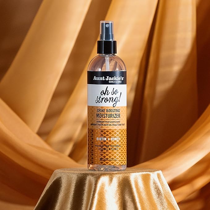 Aunt Jackie's Award-Winning Braid + Twist Collection Oh So Strong Shine Boosting Moisturizer, 12 fl oz