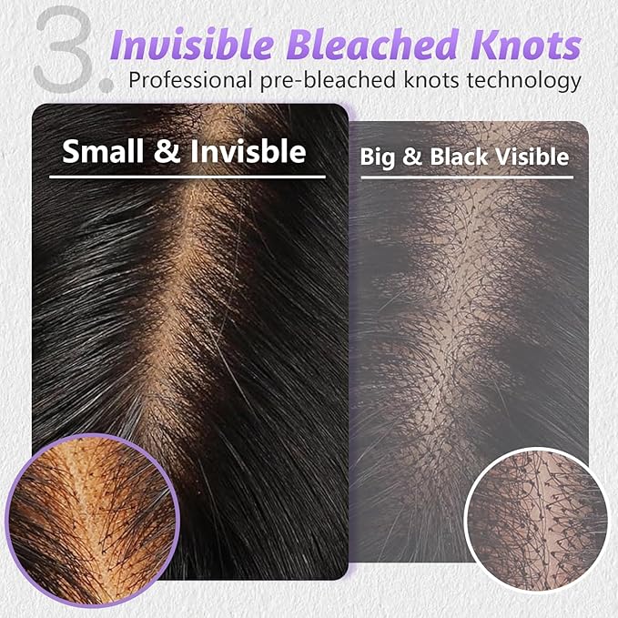13x4 Full Frontal SKINLIKE Real HD Lace Wig 200% Density Body Wave Human Hair Vivid Pre-Plucked Hairline Bleached All Knots 0.10mm Ultra-thin Invisible Swiss HD Lace Front Wigs Frayed Ends 22 Inch