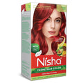 Nisha Cream Hair Color (150 ml/each) Flame Red Pack of 1