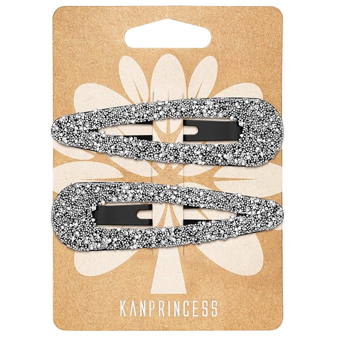 2PCS Rhinestone Hair Clips,Snap Hair Accessories,Decorative Hair Clips,Rhinestone Barrettes For Women Girls(SET19)