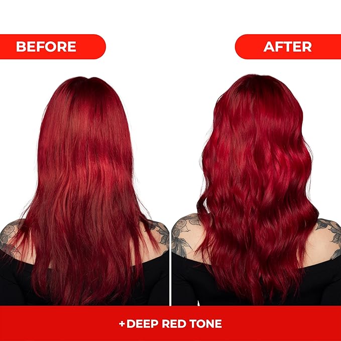 naissant Deep Red Hair Toning Mask | Ultra High-Purity Pigments | Deposits Vibrant Red Tone | Hyaluronic Acid, Collagen & Biotin | Paraben, Ammonia & Sulfate Free | 10.1 Fl. Oz