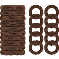 WantGor Hair Ties, Women 10PCS Hair Bands No Damage Elastic Scrunchies Seamless Ponytail Holders Hair Accessories Head Bands for Women's Thick Thin Hair (Brown)