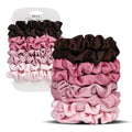 Ultra-Petite Satin Scrunchies for Women – 8PCS Blush Small Hair Ties – Soft Silk-Like Mini Hair Bands, No Crease, Frizz-Free, Gentle on Hair, Perfect for Daily Wear & Sleep