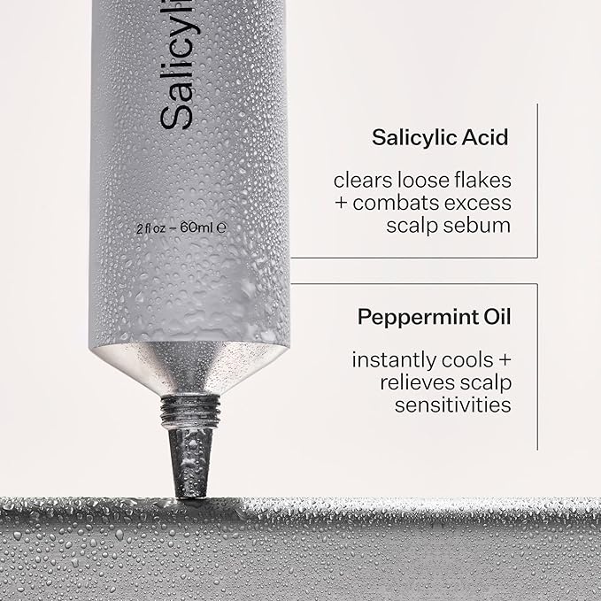 Act+Acre Cold Processed Salicylic Acid Exfoliator | For Loose Flakes, Excess Oil, Scalp Build-Up | Salicylic Acid, Papaya, Peppermint | Balance, Soothe | Vegan, Color Safe, Fragrance-Free | 2 Fl Oz