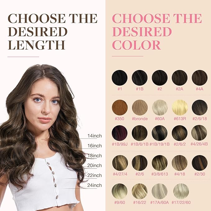 GOO GOO Tape in Hair Extensions Human Hair, 1B/6/1B Balayage Natural Black to Chestnut Brown, 22inch 50g 20pcs, Skin Weft Seamless Invisible, Silky Straight with Thick Ends, Remy Human Hair