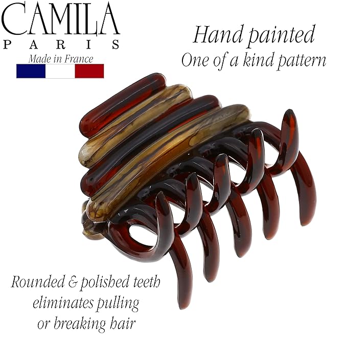Camila Paris MP944 French Hair Clip for Women, Girls Hair Claw Clips Jaw Fashion Durable and Styling Hair Accessories for Women, Strong Hold No Slip Grip, Made in France