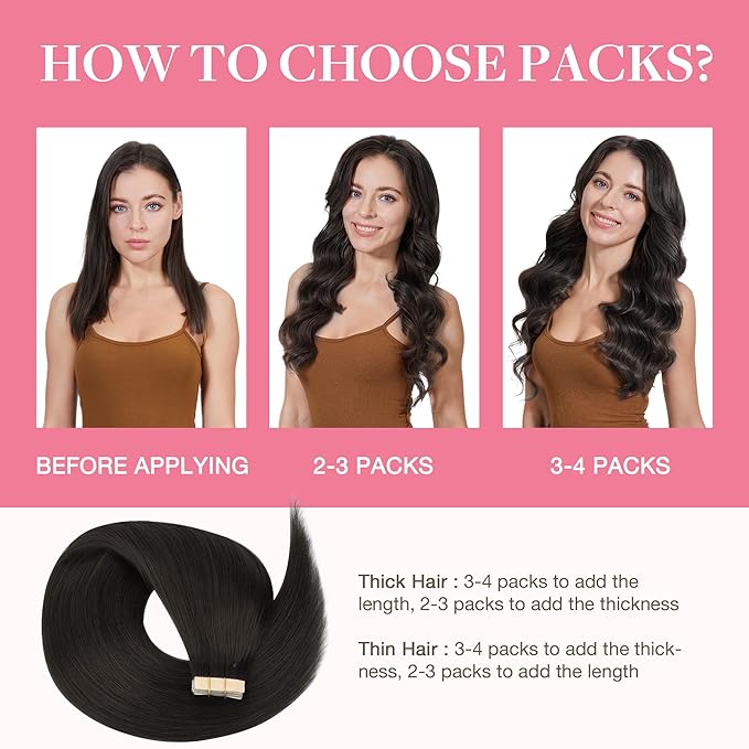 GOO GOO Tape in Hair Extensions Human Hair, 2 Dark Brown, 10inch 60g 40pcs, Skin Weft Seamless Invisible, Silky Straight with Thick Ends, Remy Human Hair