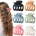 6 Pcs Hair Clips Small Claw Clips for Thin Hair Medium Matte Non-slip Hair Accessories for Women and Girls (Colorful)