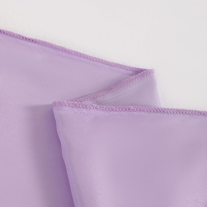 NTBAY 2 Pack Satin Queen Pillowcases for Hair and Skin, Luxurious and Silky Pillow Cases with Envelope Closure, 20x30 Inches, Light Purple