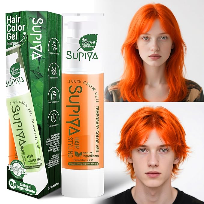 Temporary Hair Color Gel, Yellow Hair Dye Color Gel Washable Natural Instant Hair Color Wax for DIY Hairstyle for Kids Men Women(Color #41)