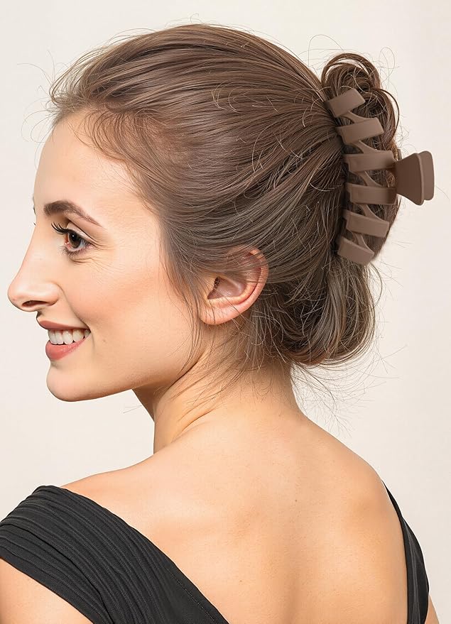 8PCS Hair Clips for Women, Flower Claw Clips for Thick Hair, Non-Slip Hair Accessories with Multi-Styles, Different Color Hair Claw Clips and Variety Pack, Ideal for Girls