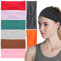 Multicolor Headbands Pack - 08 Elastic, Trendy Boho Headbands for Women, Girls, Exercise & Yoga (Spring)