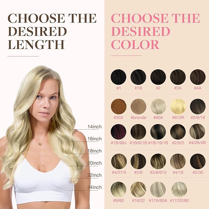 GOO GOO Tape in Hair Extensions Human Hair, 17/22/60 Ash Blonde to Golden Blonde and Platinum Blonde, 22inch 50g 20pcs, Skin Weft Seamless Invisible, Silky Straight with Thick Ends, Remy Human Hair