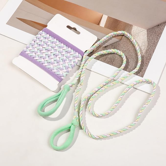Sport Hair Ties for Women Pony Tails Elastic Hair Ties for Gym Braided Hair Ties Spiral Hair Ties for Swimming Sports