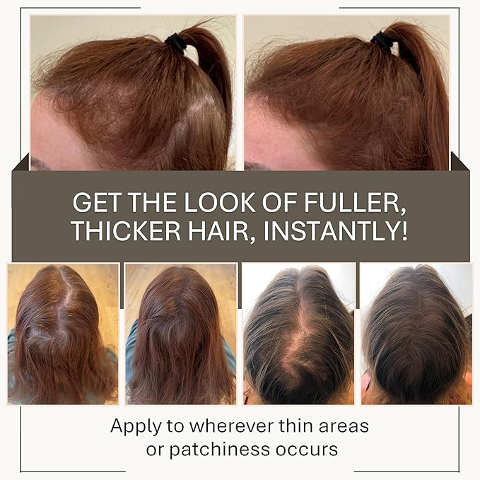 Joan Rivers Great Hair Day Root Touch Up Powder Duo - Fill-in Powder for Thicker, Fuller Looking Hair (Salt & Pepper)