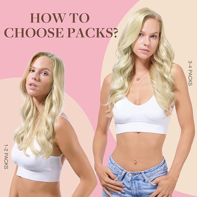 GOO GOO Tape in Hair Extensions Human Hair, 60A Platinum Blonde, 26inch 120g 40pcs, Skin Weft Seamless Invisible, Silky Straight with Thick Ends, Remy Human Hair