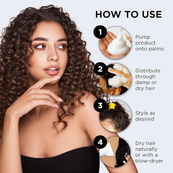 Style Factor EDGE BOOSTER Extra Shine & Moisture Rich Foam Mousse | Lightweight Styling for Curls, Waves, Braids, Locs & Protective Styles | Volume & Shine | With Biotin | 9 fl oz