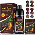 Black Hair Dye Shampoo for 100% Gray Coverage - 3-in-1 Root to Tip Coloring & Care, Instant Color Shampoo Hair Dye for Gray Hair for Women & Men, Color Treated Hair, Shampoo Para Pintar El Cabello