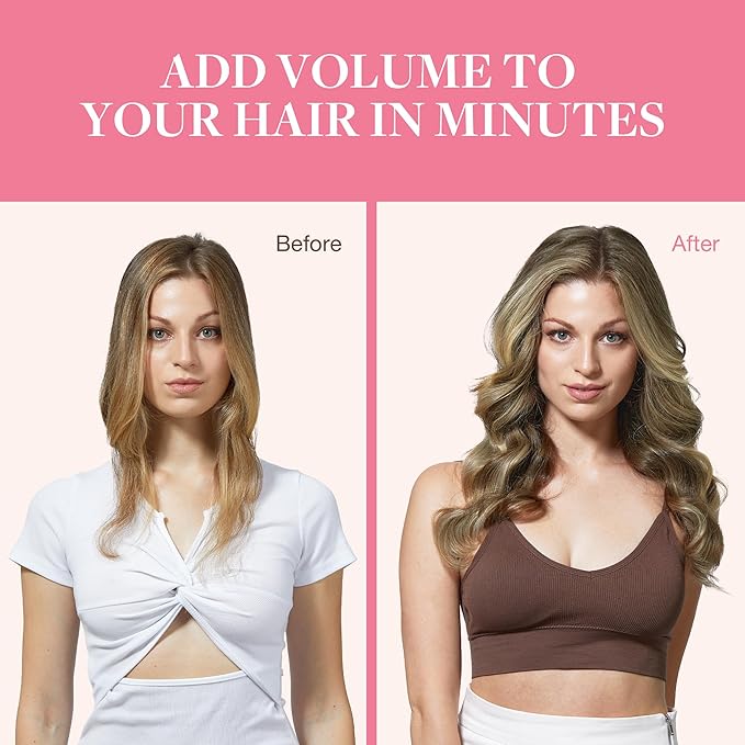 GOO GOO Clip in Hair Extensions Real Human Hair, Remy Human Hair Extensions Clip ins for Women, Natural Human Hair, 14inch 130g 9Pcs, 3/8/613 Balayage Walnut Brown to Ash Brown and Bleach Blonde