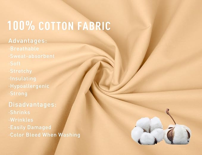 Sunflower Queen Pillowcases Set of 2, 100% Cotton Queen Size Pillow Cases 2, 20×30 inches Desert Mist, Soft and Breathable