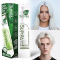 Temporary Hair Styling Color Serum, Green Blue Purple Red Hair Dye Color Gel Washable Natural Instant Hair Color Wax for DIY Hairstyle for Kids Men Women(White#89)
