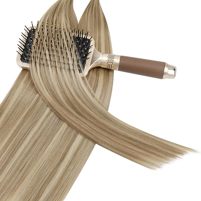 YoungSee Human Hair U Tip Hair Extensions Blonde Highlight Ktip Remy Hair Extensions Highlight Blonde U Tips Real Hair Extension 24 Inch U Tips Hair Extension Real Human Hair Long Straight 50s/50g