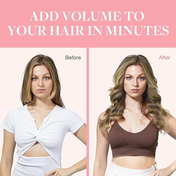 GOO GOO Clip in Hair Extensions Real Human Hair, Remy Human Hair Extensions Clip ins for Women, Natural Human Hair, 20inch 120g 7Pcs, 3/8/613 Balayage Walnut Brown to Ash Brown and Bleach Blonde
