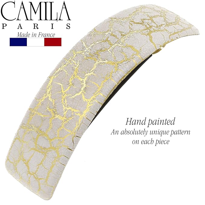 Camila Paris CP2553 French Hair Barrette Clip for Girls for Thick Curly Wavy Long Hair, Strong Hold Grip Hair Clips for Women, Automatic, No Slip Durable Styling Girls Hair Accessories, Made in France