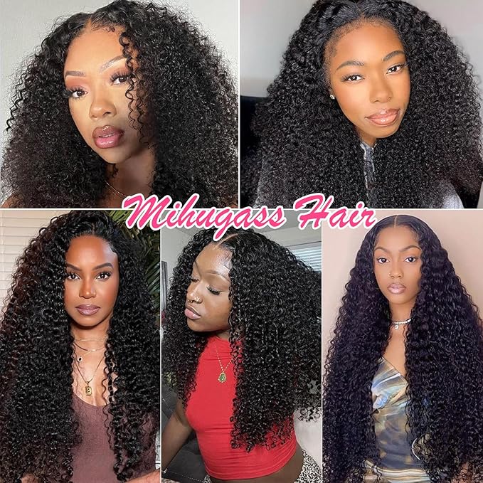 18 Inch Kinky Curly Clip in Extensions Human Hair 3C 4A Curly Clip Ins Full Head for Women Brazilian Remy Human Hair Natural Color 8 Pcs with 18 Clips 120g/Set (18 inch)
