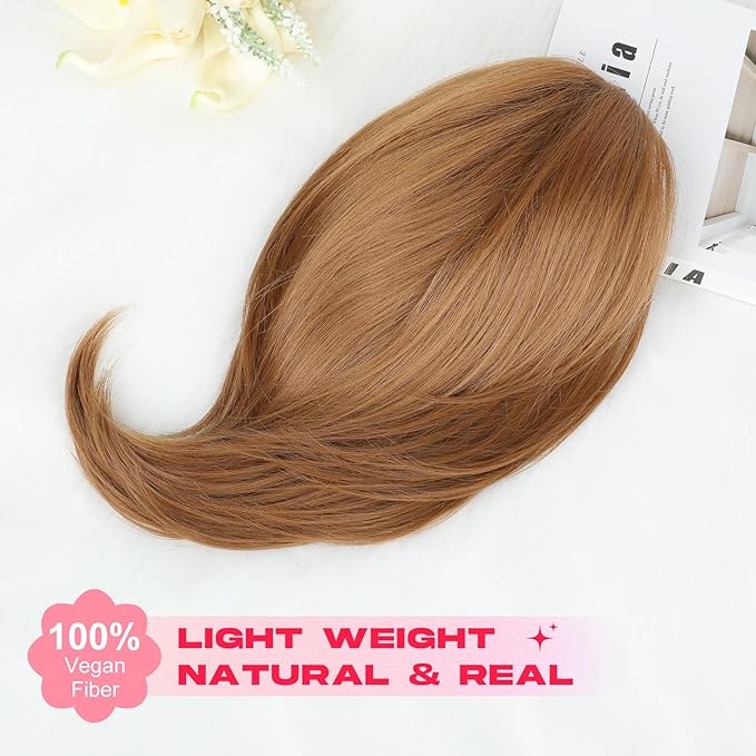Ponytail Extension – 16” Claw Clip in Ponytail Hair Extensions Natural Soft Synthetic High Pony Tail Hairpieces for Women (Strawberry Blonde, 16 inch)