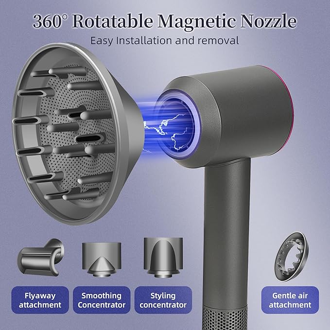 Hair Diffuser Attachment Nozzles for Hair Dryer Hd01 Hd02 Hd03 Hd04 Hd08 Hd15-Diffuser Attachment for Hair Dryer-Styling Flyaway Attachment Nozzles/Smoothing Nozzle Tools Attachment
